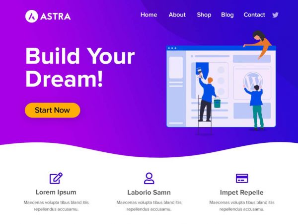 Como instalar um template wordpress usando o tema astra